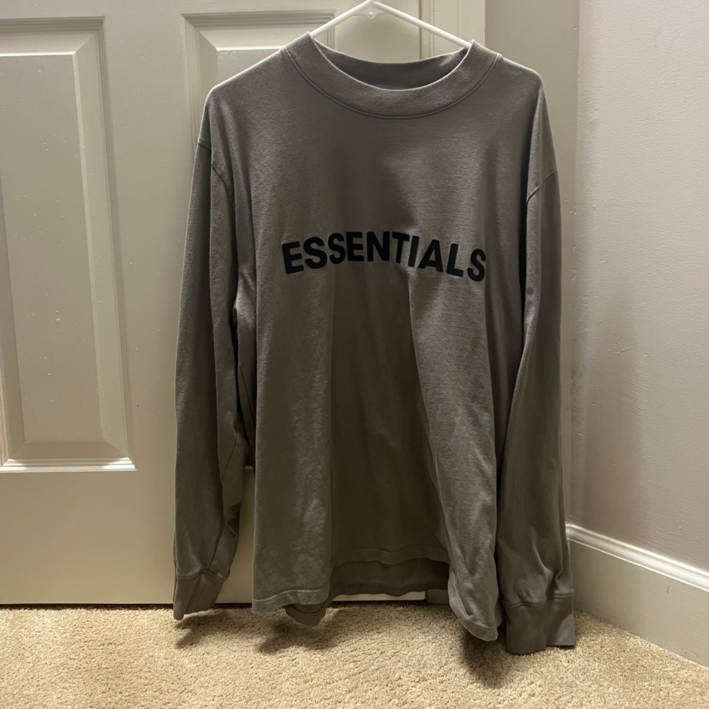 Essentials Fear Of God Long Sleeve Tee Tan